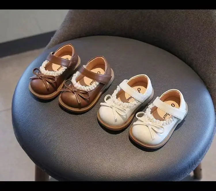 White Pearl Bow Baby Toddler Shoes 2025 — feature 1
