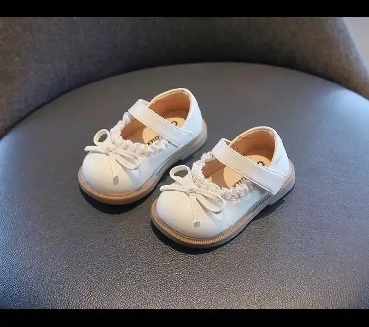 White Pearl Bow Baby Toddler Shoes 2025 — feature 3