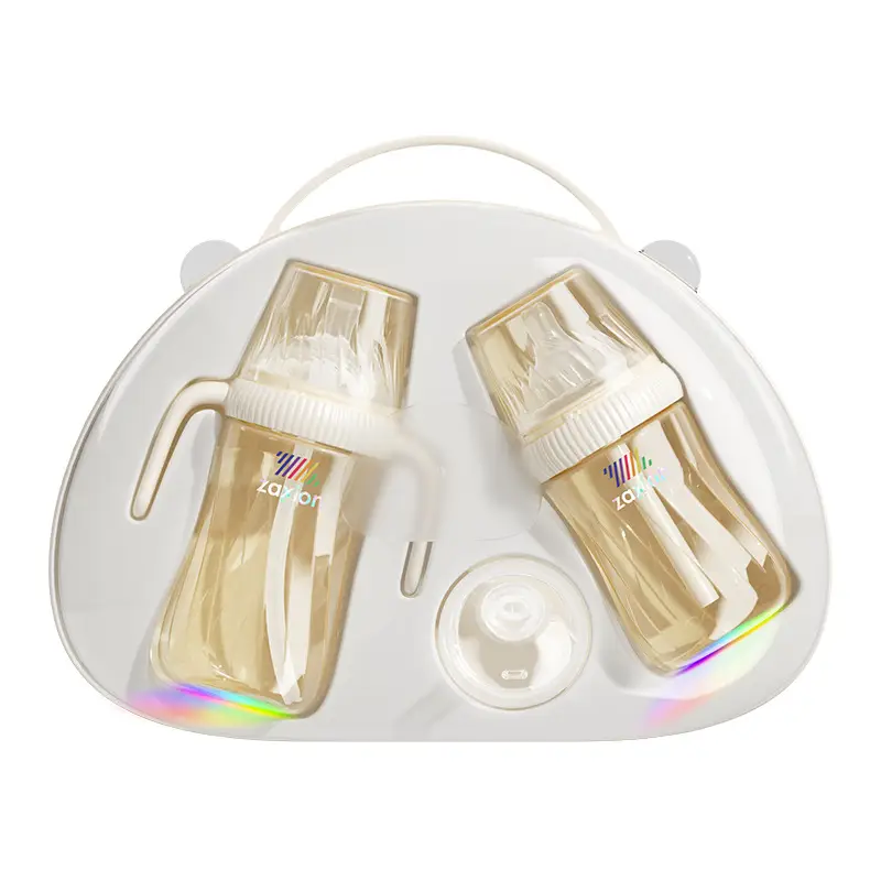 Drill Bottle Ppsu Newborn Baby Tilted Head Anti-Flatulence 0-3-6-12 Months Imitation Breast Milk Anti-Choking Milk Cup