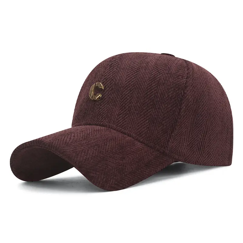 Maroon Embroidered Baseball Cap for Women Men - Image 4