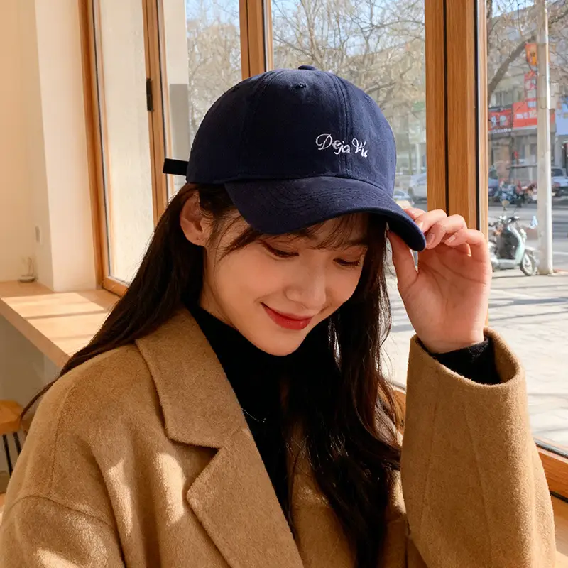 Brown Cotton Baseball Cap with "Dja Vu" Embroidery for Men Women - Image 8