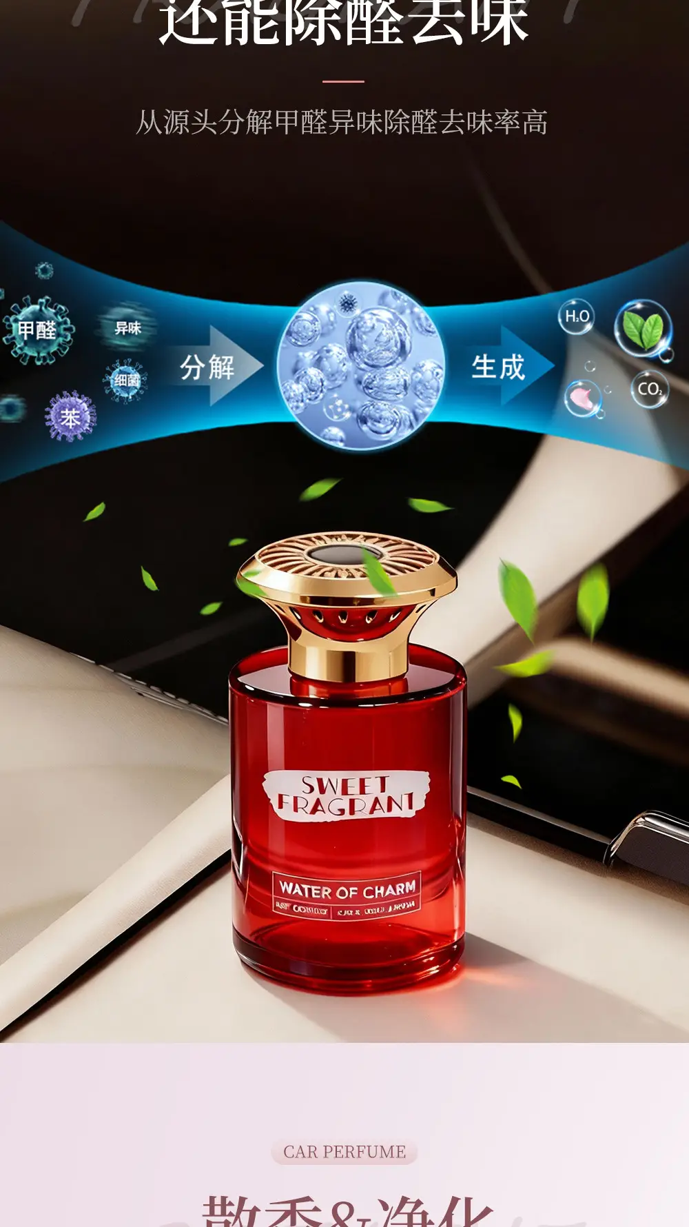 Car-Mounted Aromatherapy with Long-Lasting Fragrance, Special Car Interior Odor Removal, Car-Specific Strong Fragrance Type, Air Vent Aromatherapy — feature 21