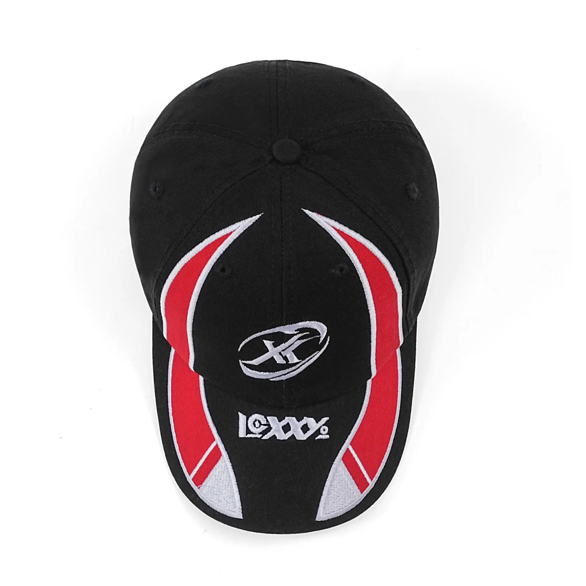 Texas Logo Baseball Cap Men Black Red White - Image 7