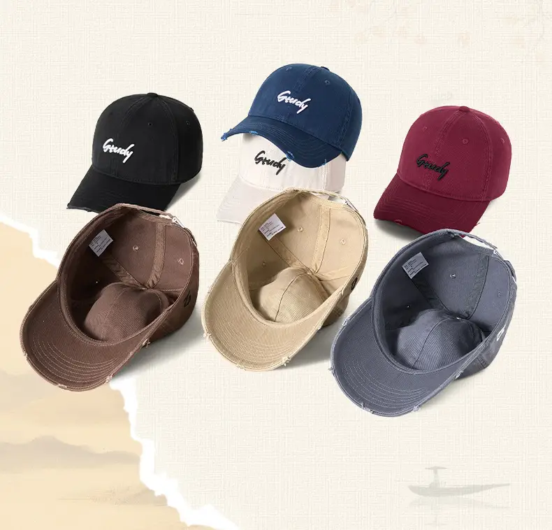 American Retro Baseball Cap for Men Vintage Distressed Duckbill Sun Hat — feature 8