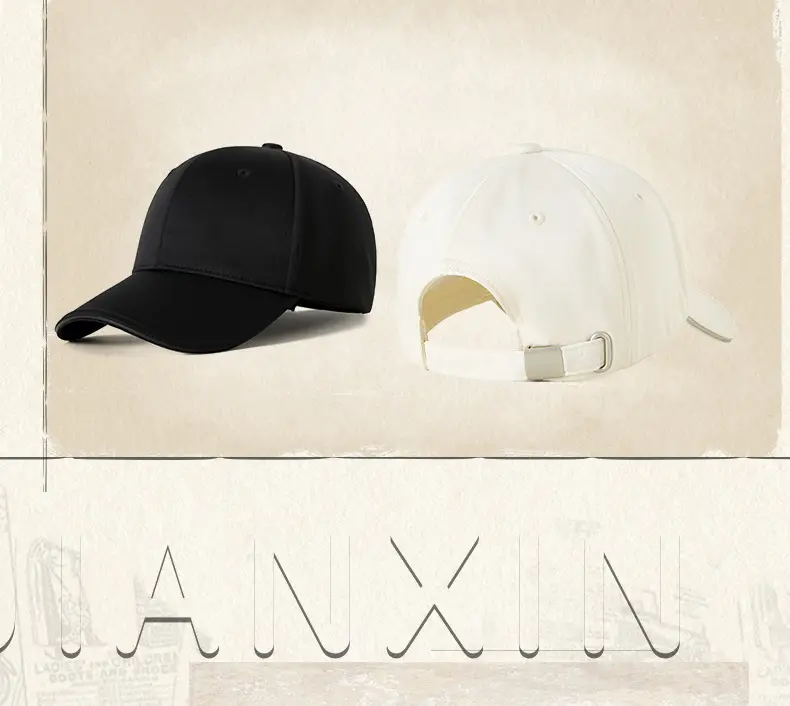 Men Black Baseball Cap with Sandwich Brim — feature 15