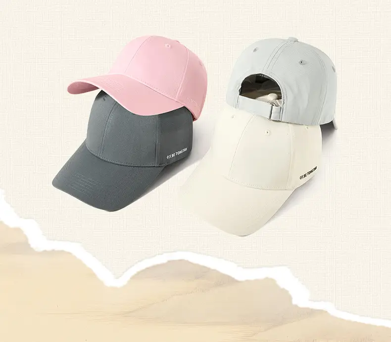 Men Beige Baseball Cap with Side Print — feature 12