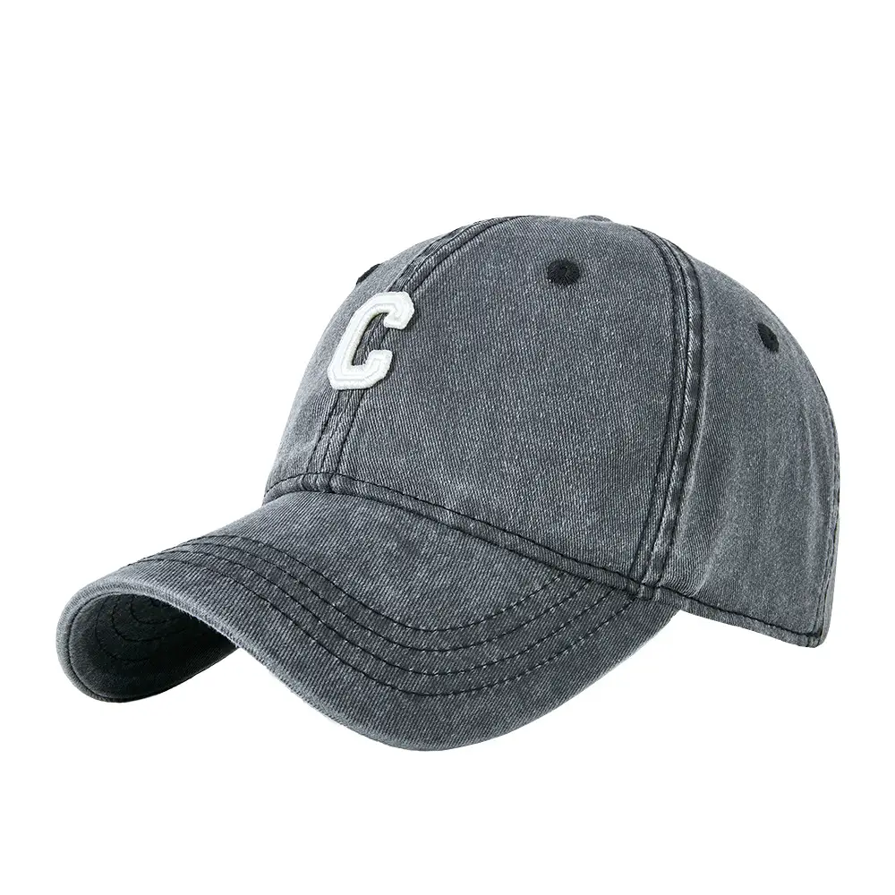 Men Purple C Logo Cap Washed Cotton - Image 17