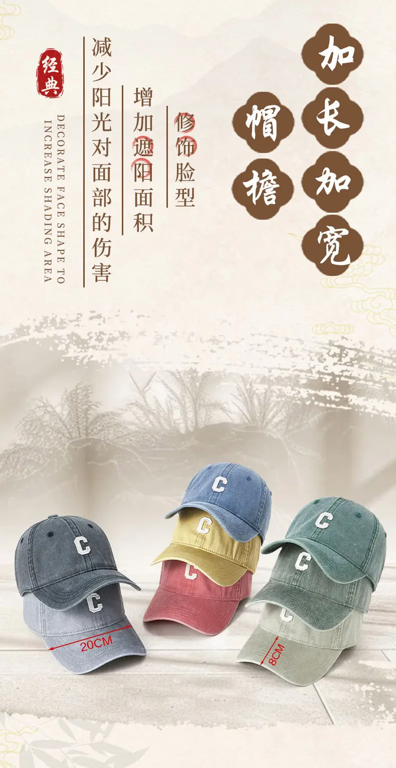 Men Purple C Logo Cap Washed Cotton — feature 5