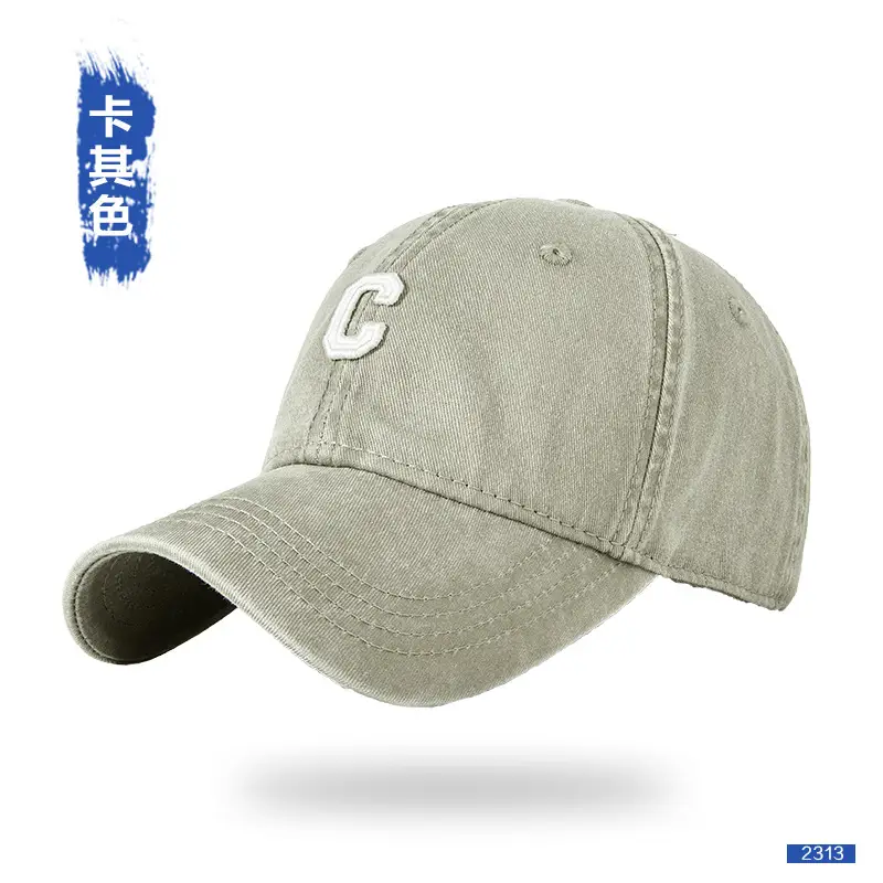 Men Purple C Logo Cap Washed Cotton - Image 7