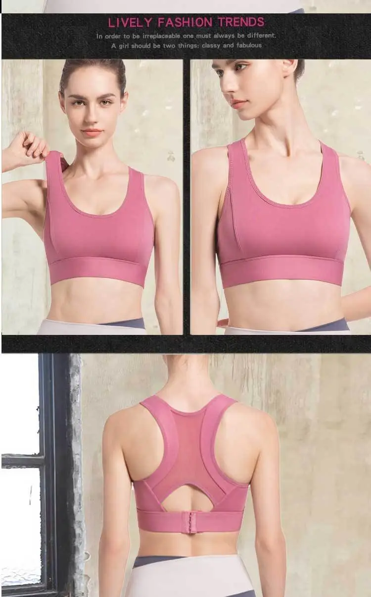 High-Intensity Quick-Dry Sports Bra for Women, Yoga Beauty Vest, Running Bra, Fitness Anti-Shock Anti-Sagging Gathering Bra — feature 10