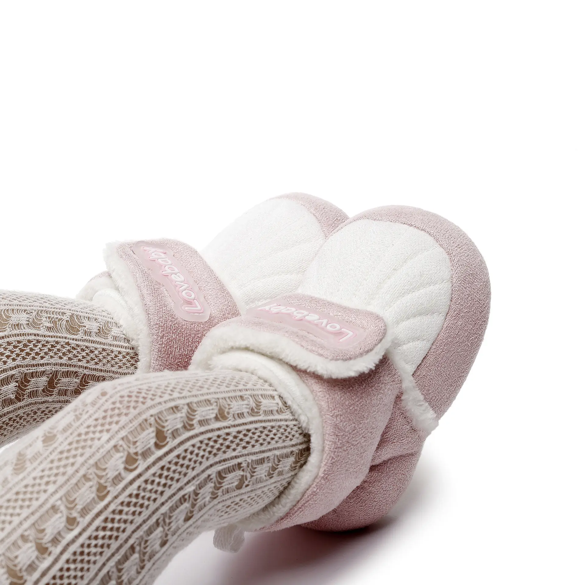 Pink Lace Baby Shoes for 0-1 Years All-In-One Soft Sole