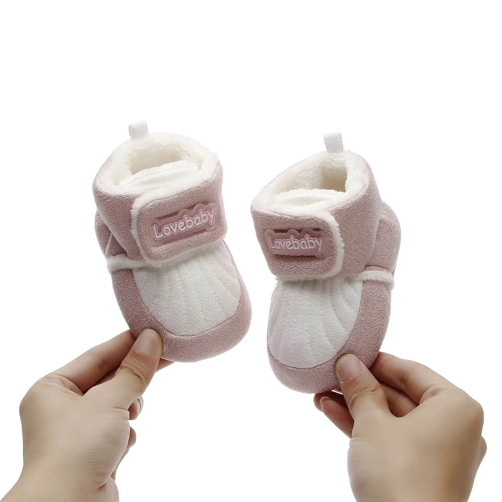Pink Lace Baby Shoes for 0-1 Years All-In-One Soft Sole — feature 11