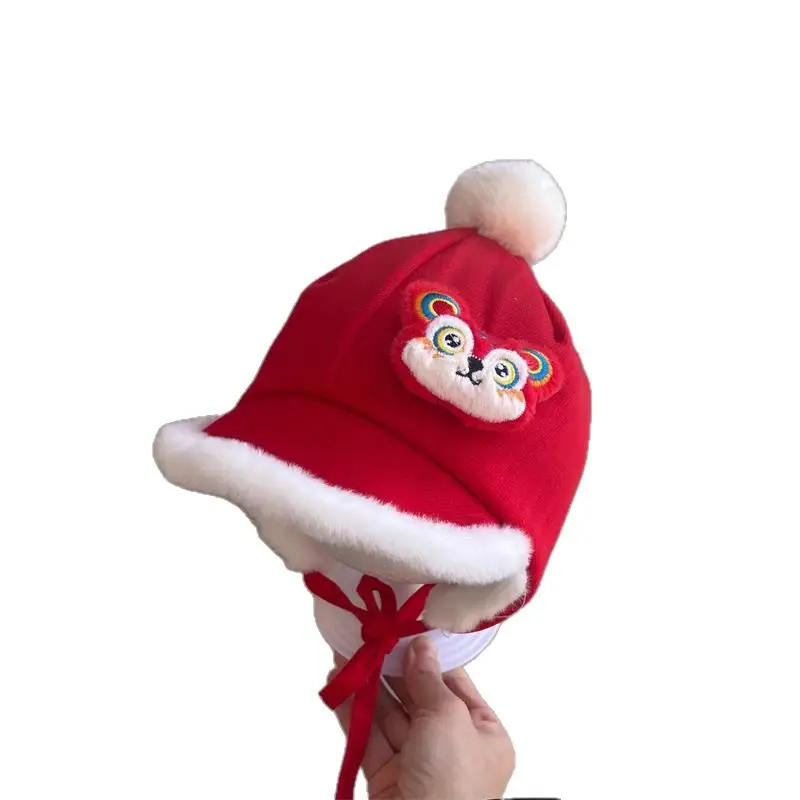 Red New Year Baby Hat with Ear Protection - Image 8