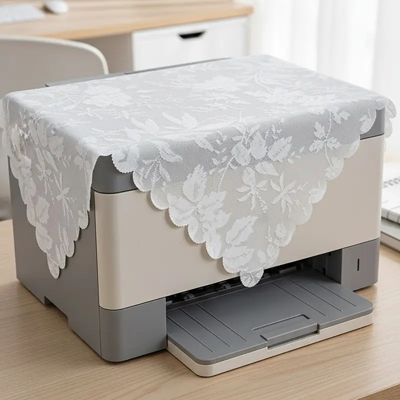 Lace Cloth Washing Machine Tv Refrigerator Microwave Oven Bedside Cover Dust Cover Multi-Purpose Square Towel Cover