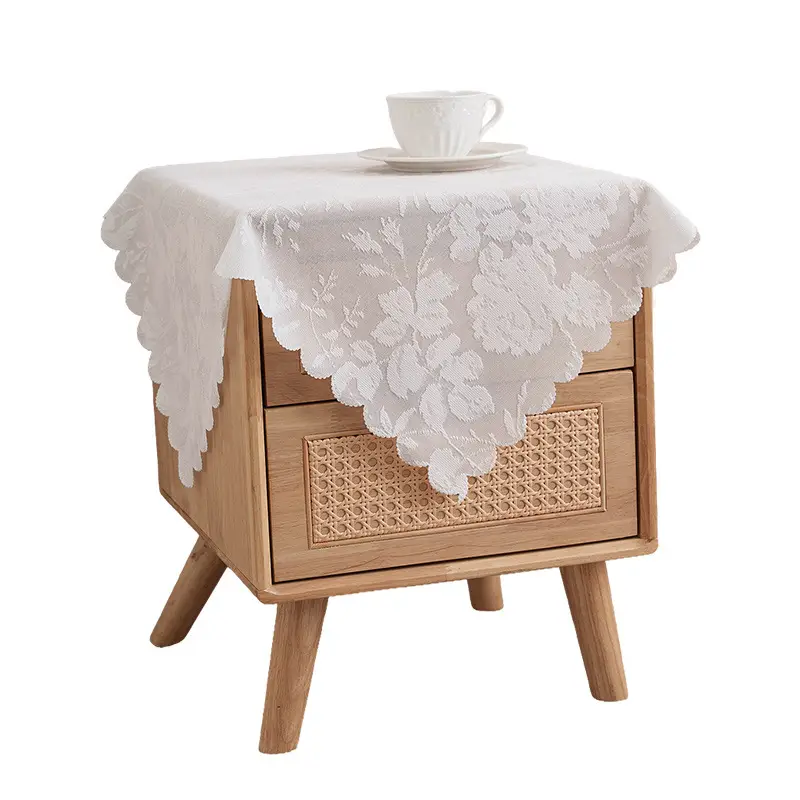 Lace Cloth Washing Machine Tv Refrigerator Microwave Oven Bedside Cover Dust Cover Multi-Purpose Square Towel Cover