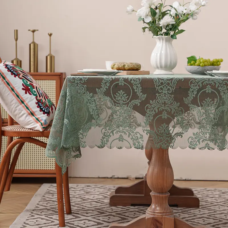Lace Cloth Washing Machine Tv Refrigerator Microwave Oven Bedside Cover Dust Cover Multi-Purpose Square Towel Cover