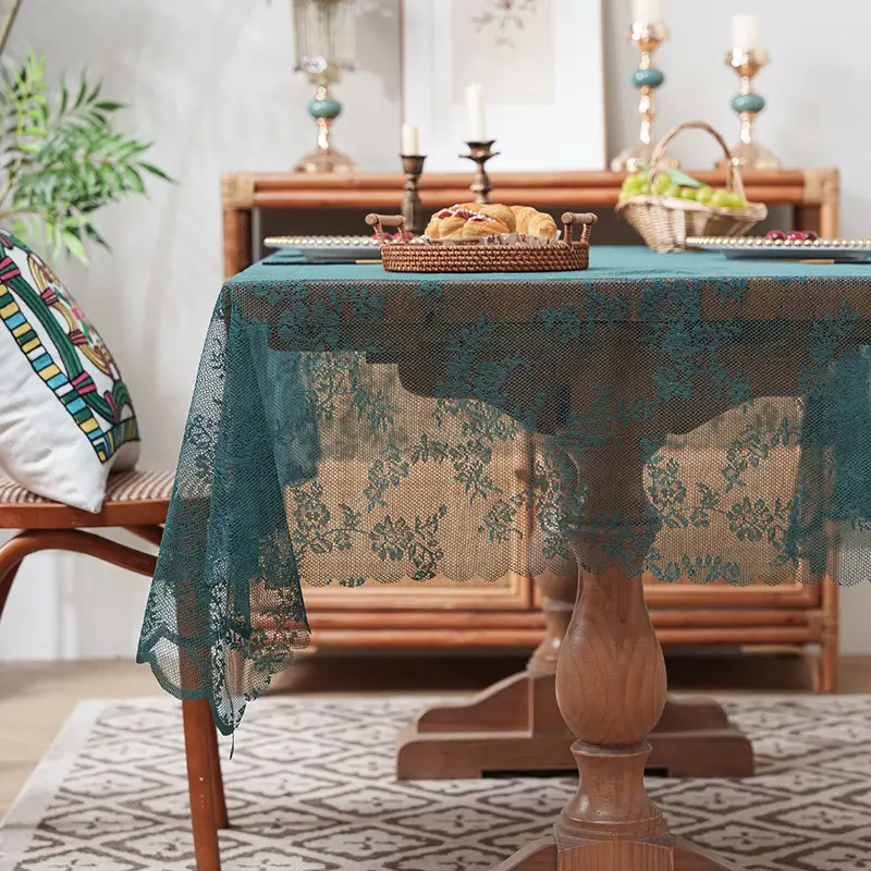 Lace Cloth Washing Machine Tv Refrigerator Microwave Oven Bedside Cover Dust Cover Multi-Purpose Square Towel Cover