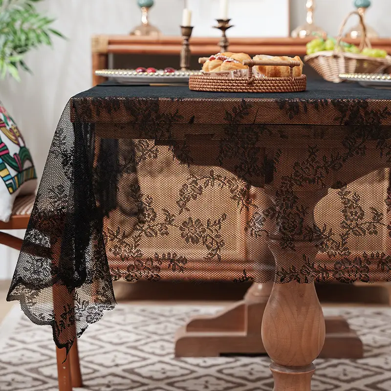 Lace Cloth Washing Machine Tv Refrigerator Microwave Oven Bedside Cover Dust Cover Multi-Purpose Square Towel Cover