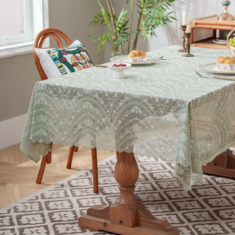 Lace Cloth Washing Machine Tv Refrigerator Microwave Oven Bedside Cover Dust Cover Multi-Purpose Square Towel Cover