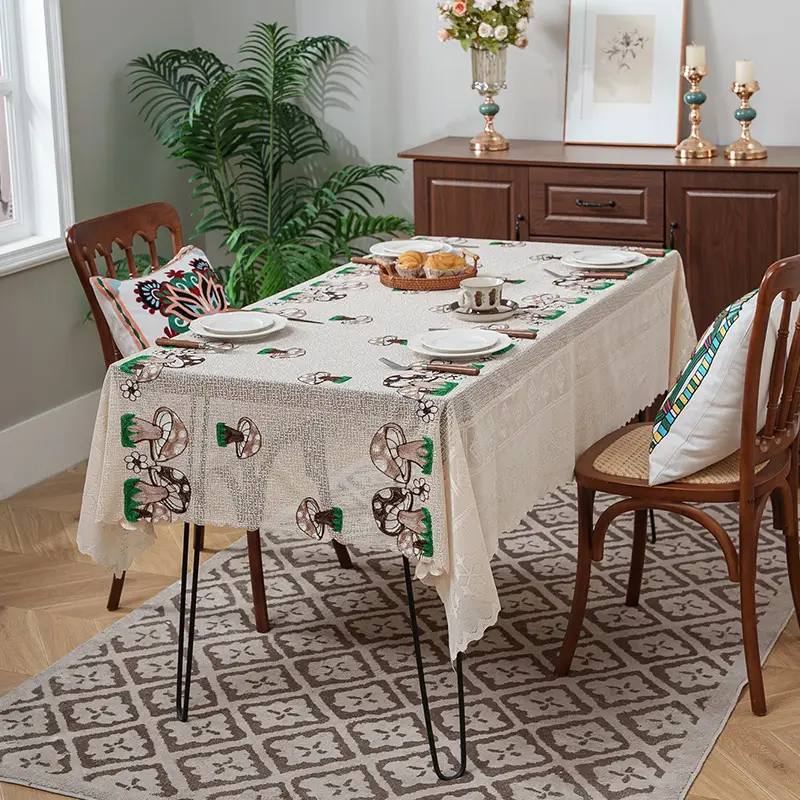Lace Cloth Washing Machine Tv Refrigerator Microwave Oven Bedside Cover Dust Cover Multi-Purpose Square Towel Cover