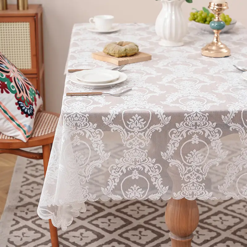 Lace Cloth Washing Machine Tv Refrigerator Microwave Oven Bedside Cover Dust Cover Multi-Purpose Square Towel Cover
