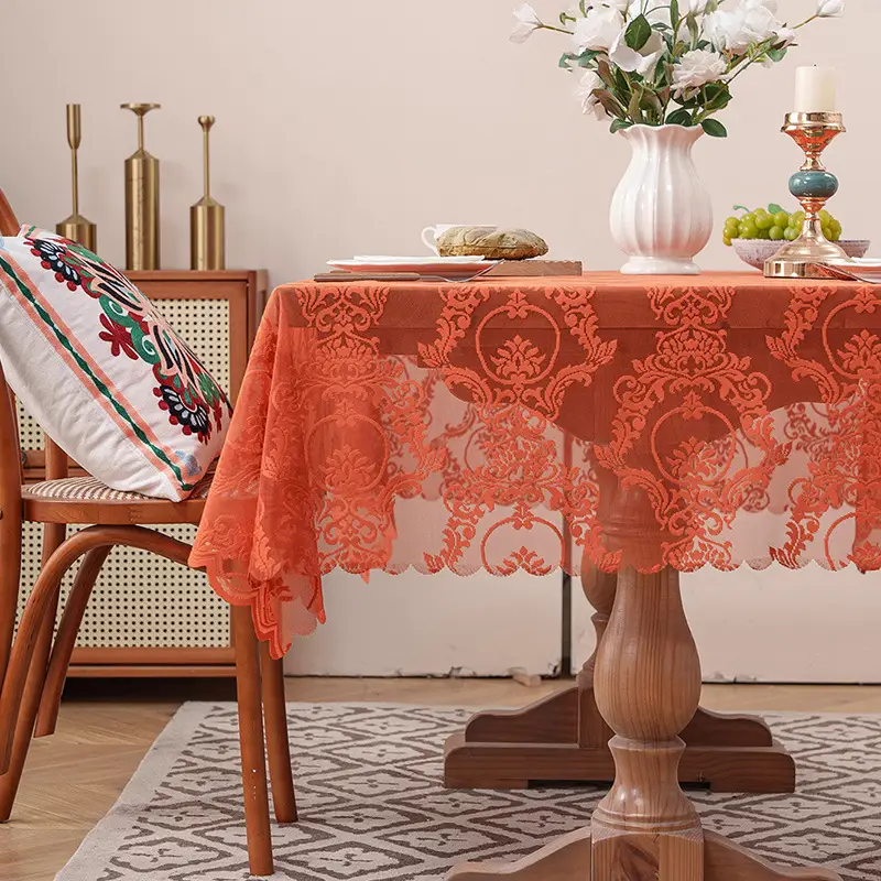 Lace Cloth Washing Machine Tv Refrigerator Microwave Oven Bedside Cover Dust Cover Multi-Purpose Square Towel Cover