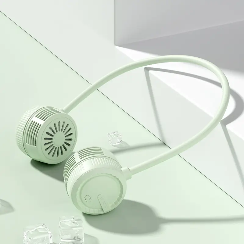 USB Mini Fan, Small Portable Retractable Children's Folding Neck Fan, Rechargeable Long-Lasting Neck Fan