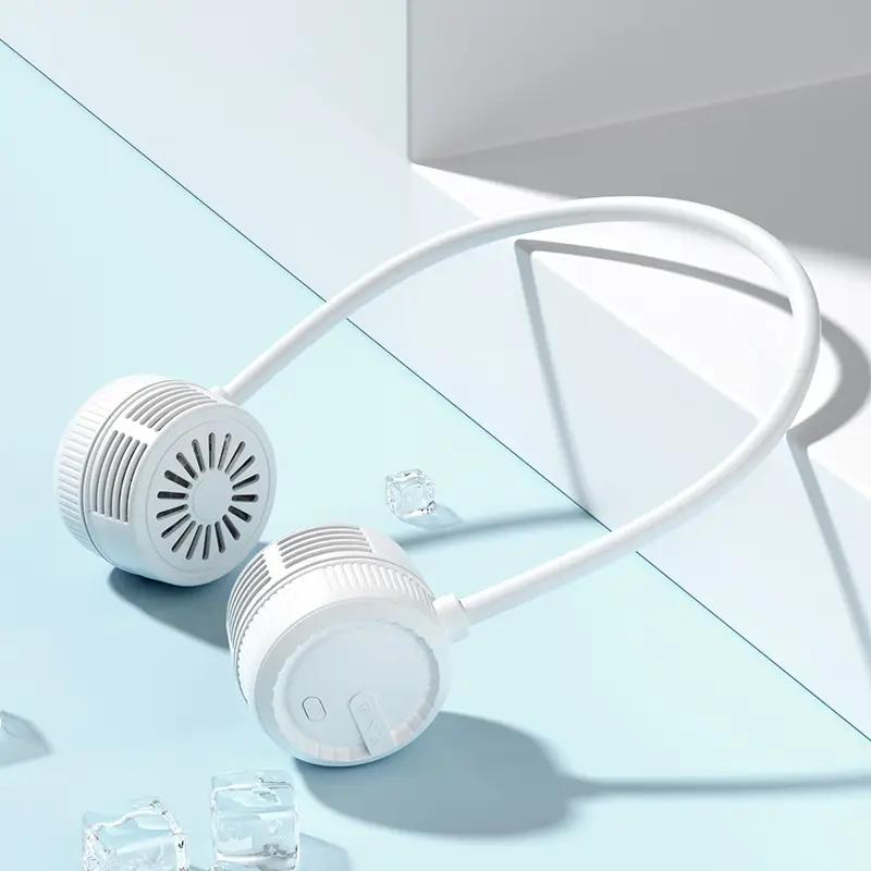 USB Mini Fan, Small Portable Retractable Children's Folding Neck Fan, Rechargeable Long-Lasting Neck Fan