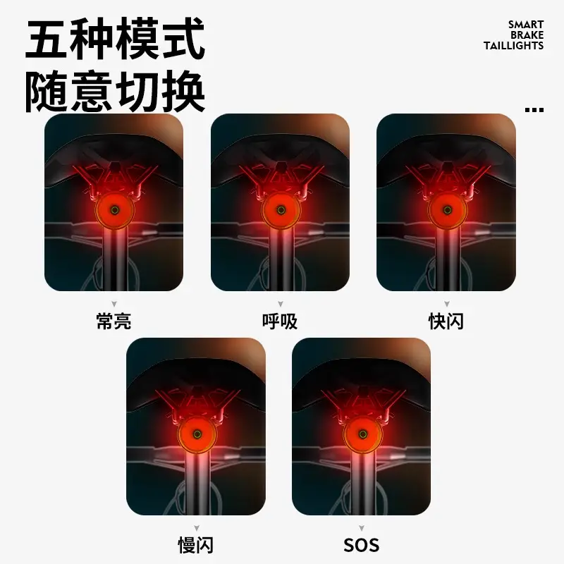 Bicycle Night Riding Light, Ultra-Bright Cycling Equipment Tail Light, Mountain Bike Road Bike Light, Bicycle Night Riding Night Lighting Sports Outdoor