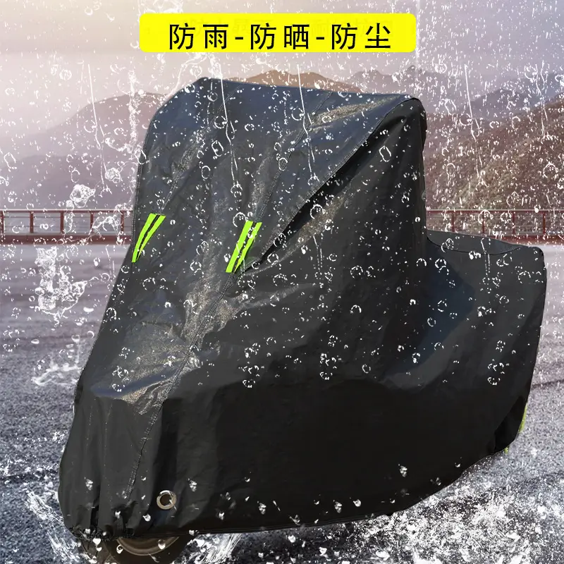 Rainproof Sunproof Motorcycle Cover Universal Blue - Image 9