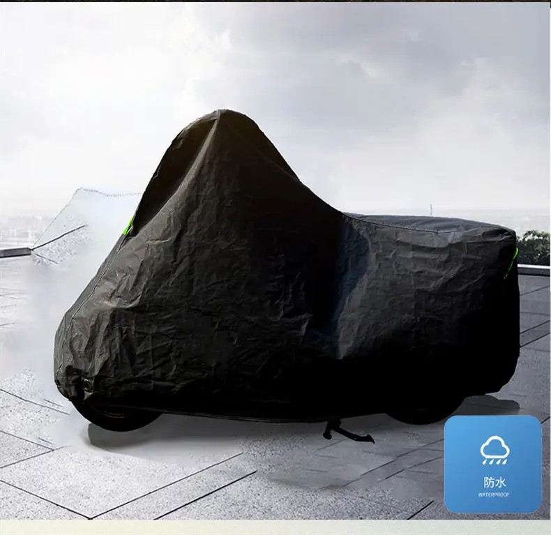Rainproof Sunproof Motorcycle Cover Universal Blue β feature 11