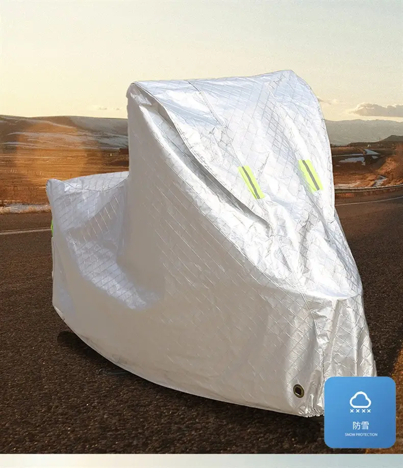 Rainproof Sunproof Motorcycle Cover Universal Blue β feature 13