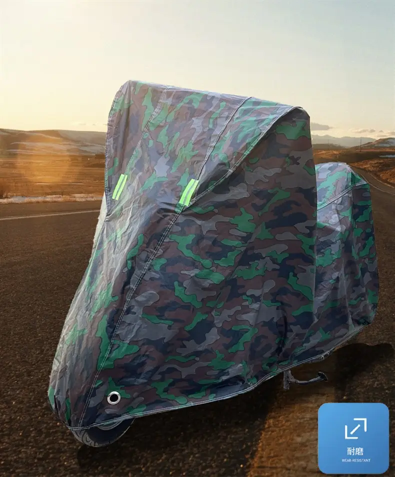 Rainproof Sunproof Motorcycle Cover Universal Blue β feature 14