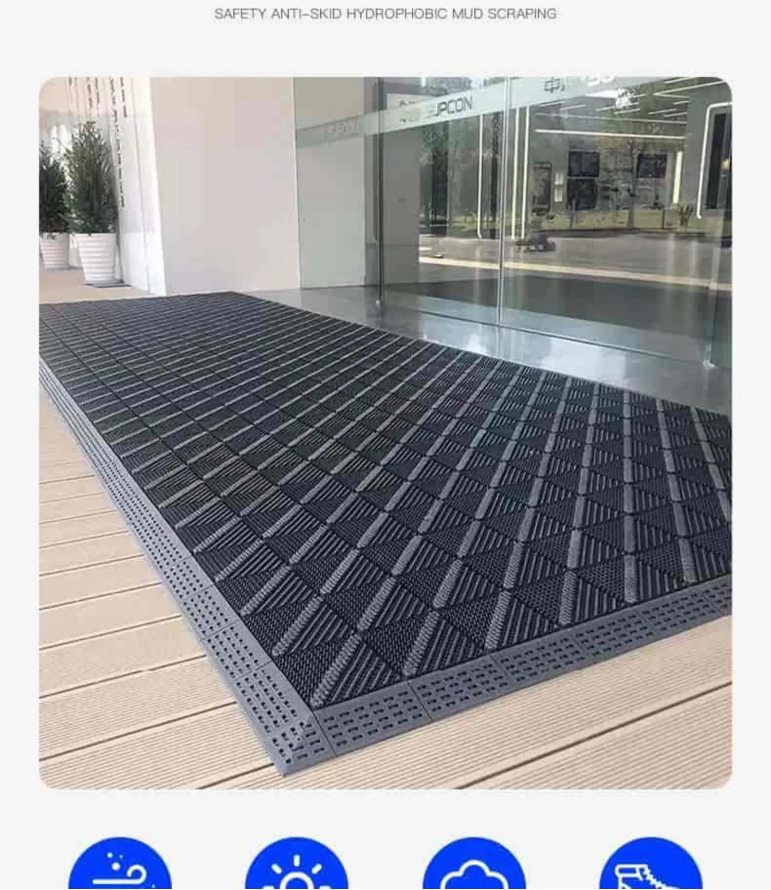 Outdoor Non-Slip Entrance Mat Waterproof Carpet Home Decor — feature 12