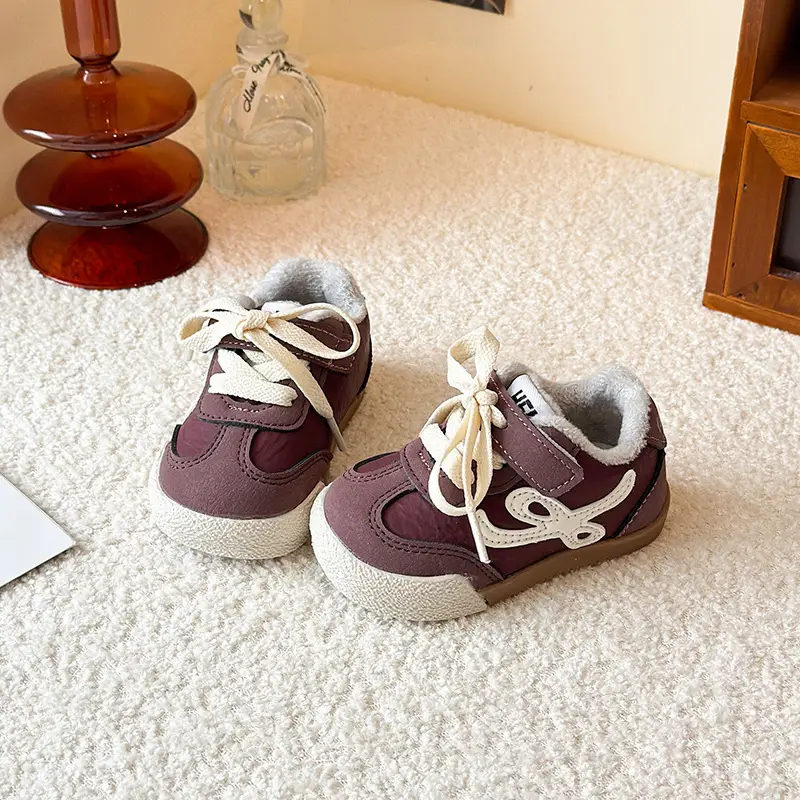 Winter New Velvet Moral Training Shoes for Boys and Girls Toddler Shoes 0 to 1-3 Years Old Baby Warm Outer Cotton Shoes - Image 4
