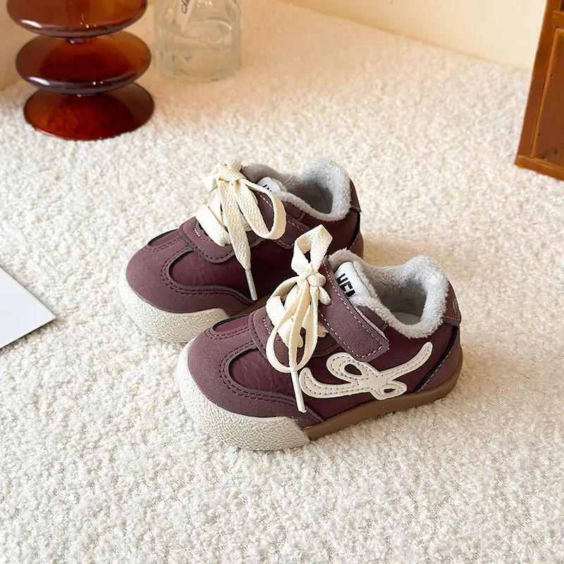 Winter New Velvet Moral Training Shoes for Boys and Girls Toddler Shoes 0 to 1-3 Years Old Baby Warm Outer Cotton Shoes - Image 6