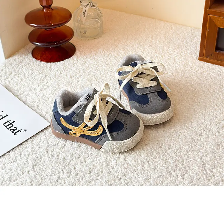 Winter New Velvet Moral Training Shoes for Boys and Girls Toddler Shoes 0 to 1-3 Years Old Baby Warm Outer Cotton Shoes — feature 11