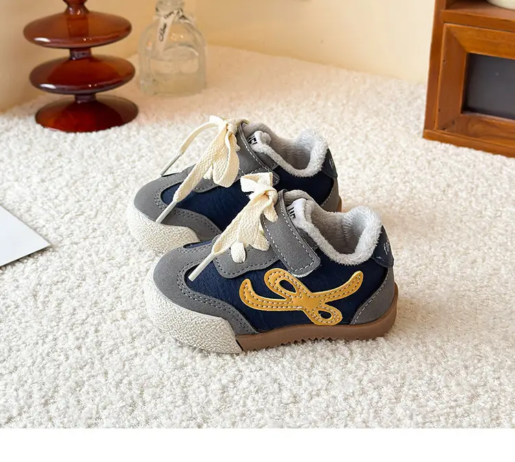 Winter New Velvet Moral Training Shoes for Boys and Girls Toddler Shoes 0 to 1-3 Years Old Baby Warm Outer Cotton Shoes — feature 13