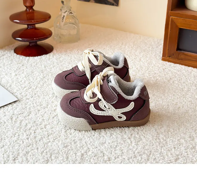 Winter New Velvet Moral Training Shoes for Boys and Girls Toddler Shoes 0 to 1-3 Years Old Baby Warm Outer Cotton Shoes — feature 15