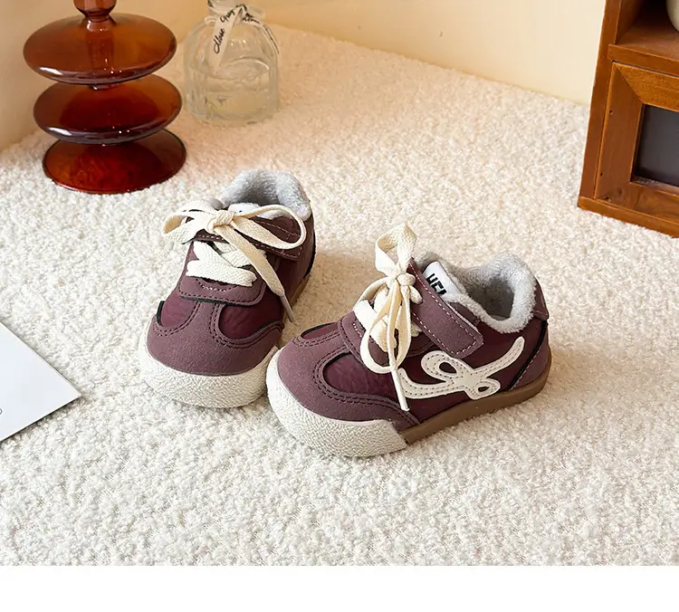 Winter New Velvet Moral Training Shoes for Boys and Girls Toddler Shoes 0 to 1-3 Years Old Baby Warm Outer Cotton Shoes — feature 16