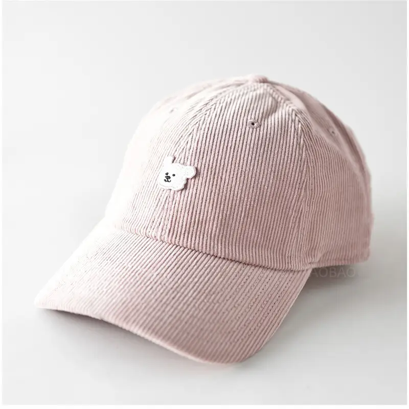 Red Cartoon Paw Button Cap for Kids