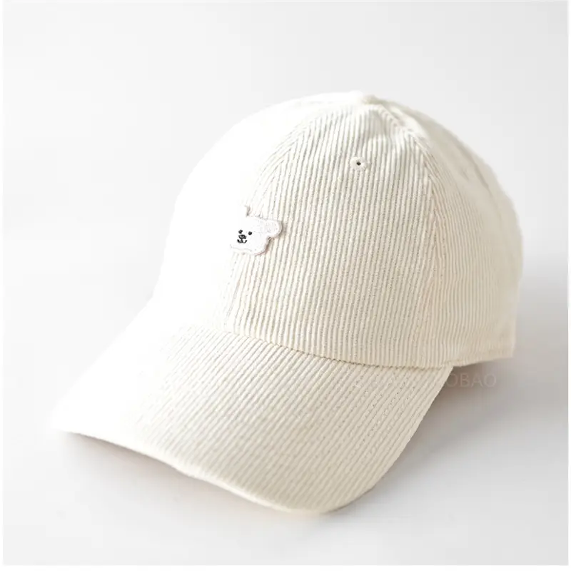 Red Cartoon Paw Button Cap for Kids