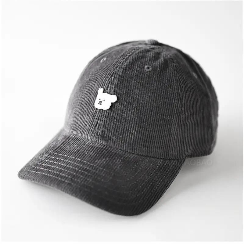 Red Cartoon Paw Button Cap for Kids