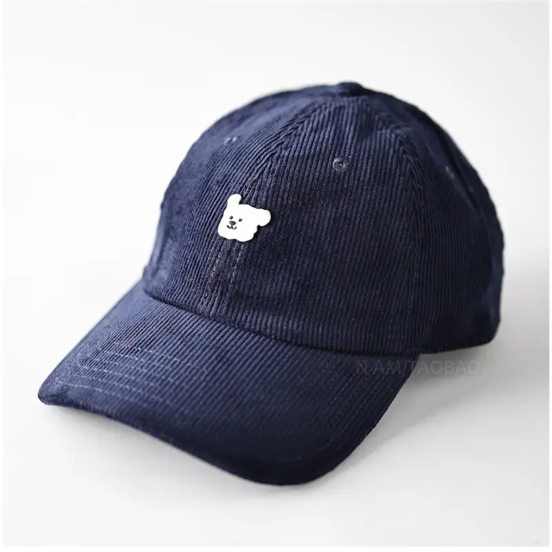 Red Cartoon Paw Button Cap for Kids