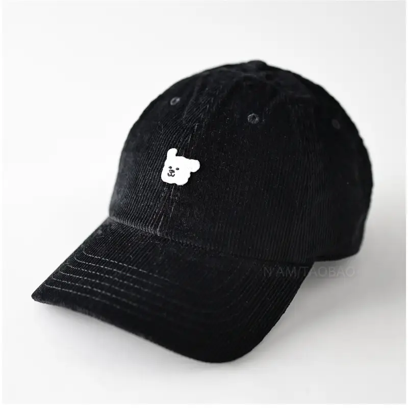 Red Cartoon Paw Button Cap for Kids