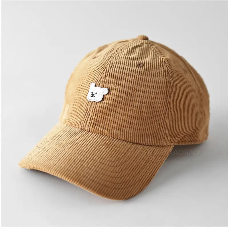 Red Cartoon Paw Button Cap for Kids