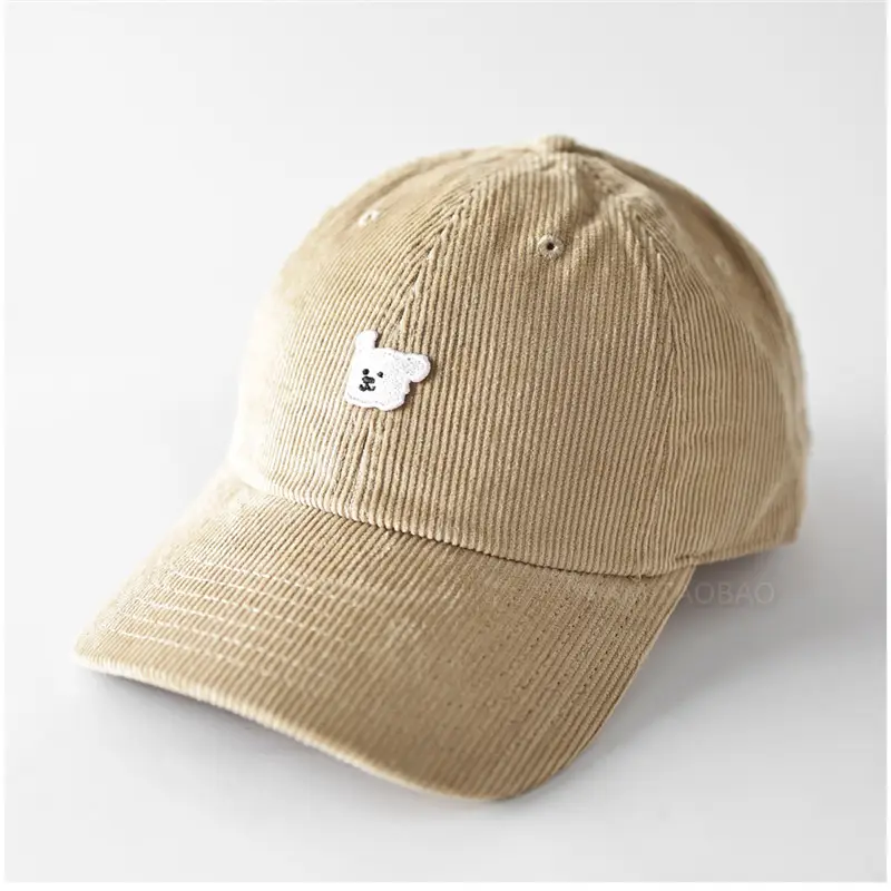 Red Cartoon Paw Button Cap for Kids