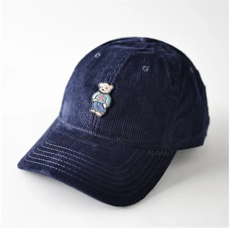 Men Maroon Cartoon Bear Cap Baseball Sunshade - Image 13