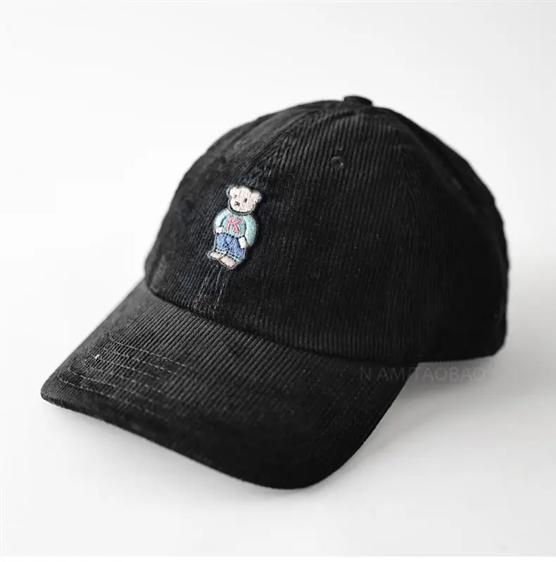 Men Maroon Cartoon Bear Cap Baseball Sunshade — feature 10