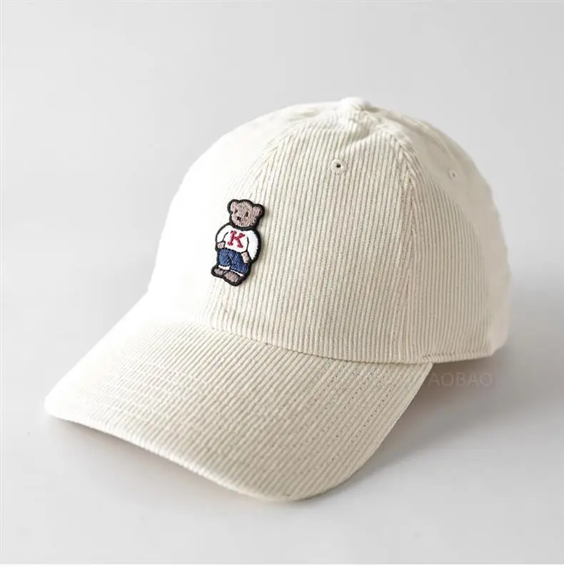 Men Maroon Cartoon Bear Cap Baseball Sunshade — feature 11
